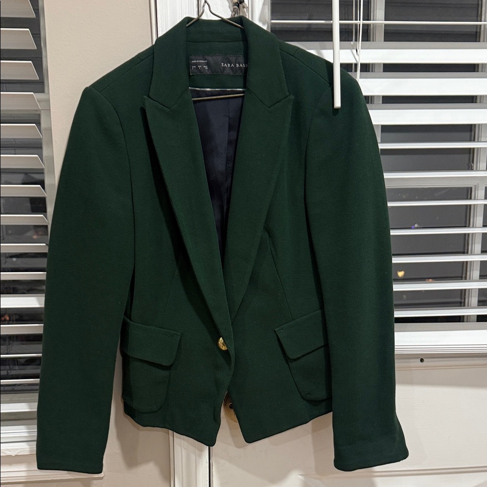 Zara Dark Green Women's Suit Jacket